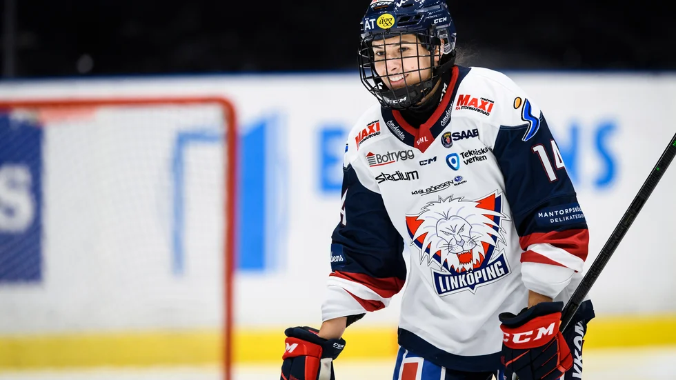 Linköpings Justine Reyes kvitterade till 2–2. Arkivbild.