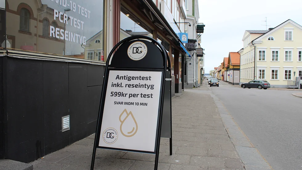 Företaget hade sin mottagning på Hamngatan.