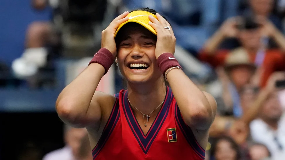 Emma Raducanu efter US Open-segern.