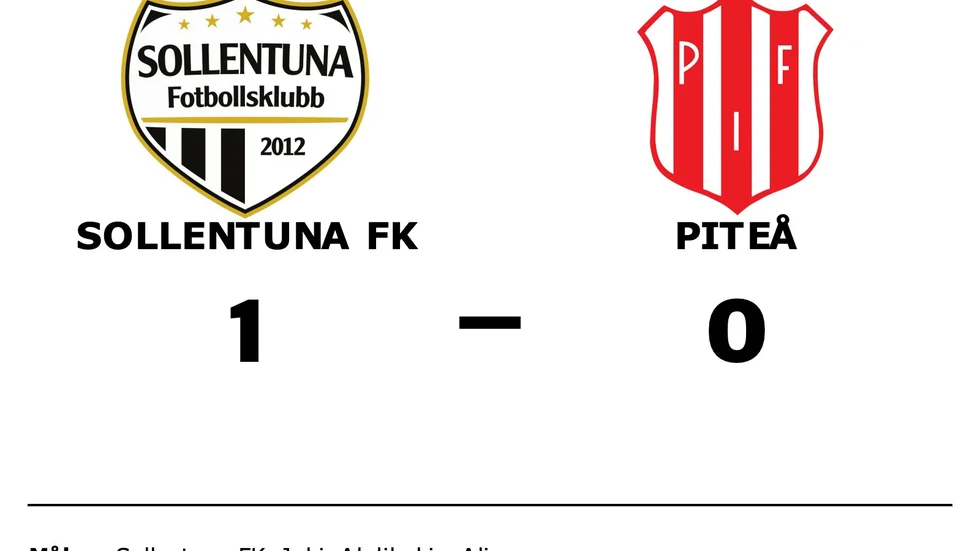 Sollentuna FK vann mot Piteå IF FF