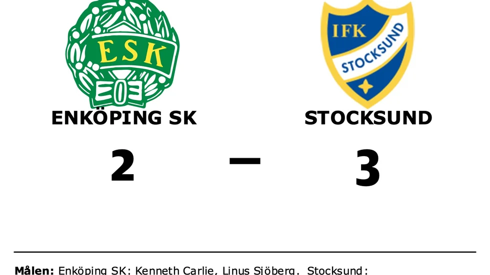 Enköpings SK FK förlorade mot IFK Stocksund