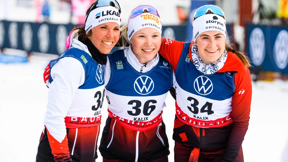 Charlotte Kalla, Jonna Sundling och Ebba Andersson utgör en vass trio i Piteå Elit SK.