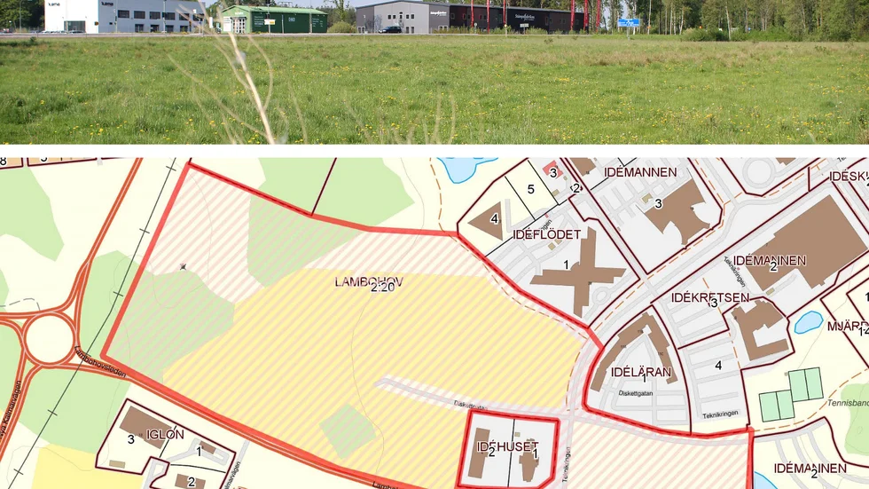 Den nyantagna detaljplanen berör området mellan Mjärdevi, Lambohovsleden och riksväg 23/34.