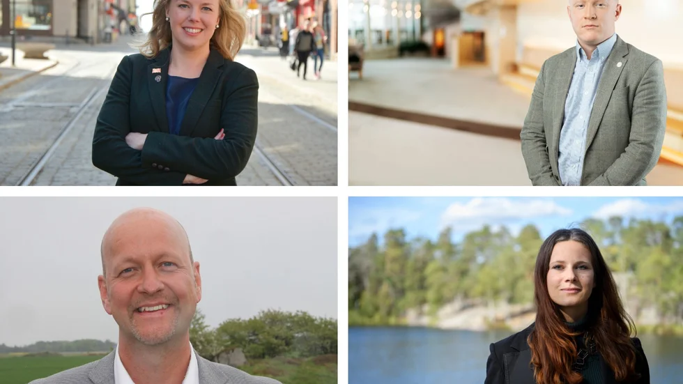 Stefan Löfvens beslut var väntat hos de östgötska riksdagsledamöterna som vi talat med. På fotot: Linda Westerlund Snecker (V), Jonas Andersson (SD), Magnus Oscarsson (KD) och Rebecka Le Moine (MP).