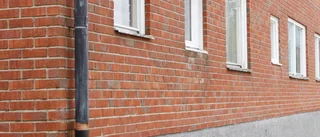 Cementklump kastades genom glasdörr mitt i natten