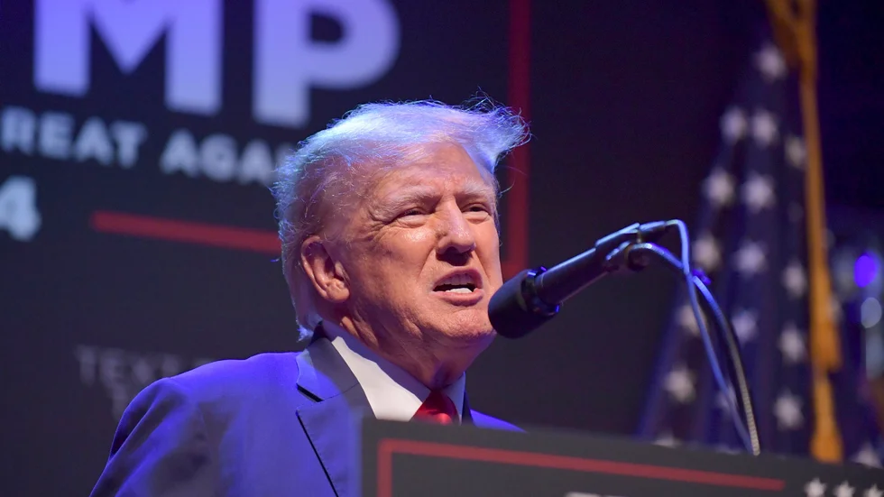 Donald Trump säger att han kommer att bli gripen. Arkivbild.