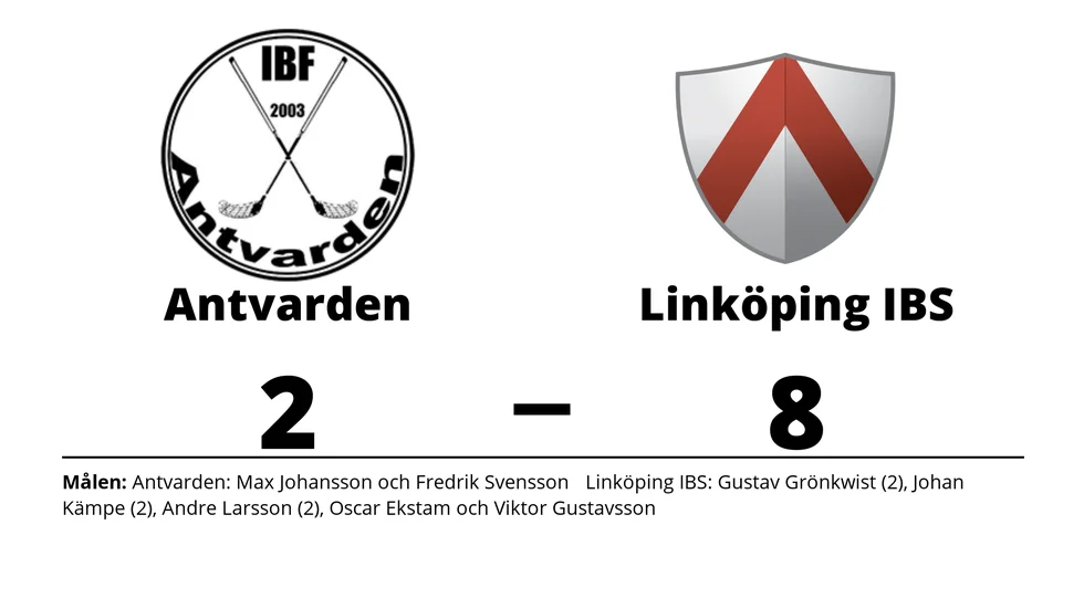 IBF Antvarden förlorade mot Linköpings IBS