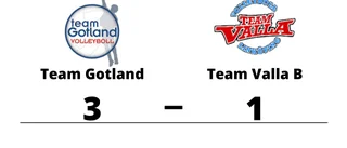Team Gotland vann mot Team Valla B på hemmaplan