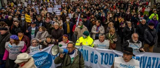 Madrid: Stora protester mot vårdnedskärningar