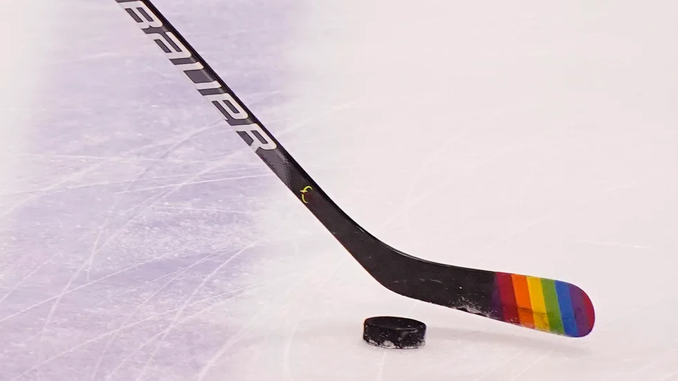 Flera NHL-lag uppmärksammar pride. Arkivbild.