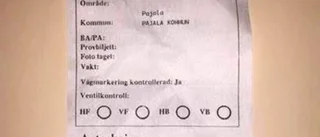 Falska P-böter cirkulerar i Pajala