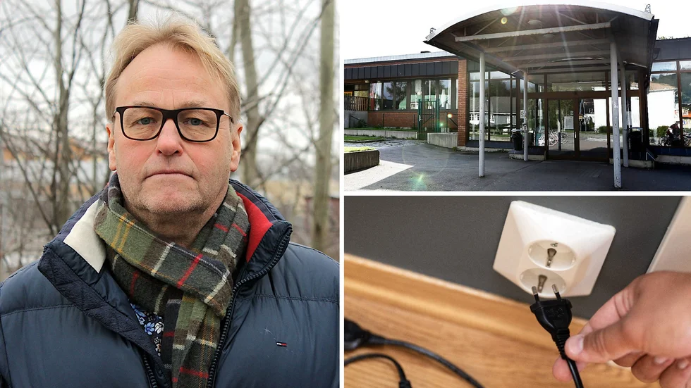 Jimmy Szigeti, biträdande kommundirektör, berättar om de åtgärder kommunen gör för att spara el.