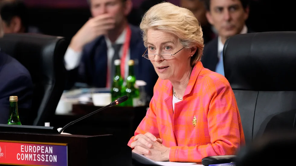 Ursula von der Leyen. Bild från mitten av november.