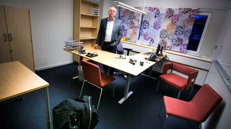 TOMT. Det gick snabbt för Johan Balck att röja ur sitt kontor. Han har aldrig gillat att sitta bakom ett skrivbord. Ett av hans mål var att samla all Northlands verksamhet i Pajala, nära gruvan. Men han hann inte hela vägen.