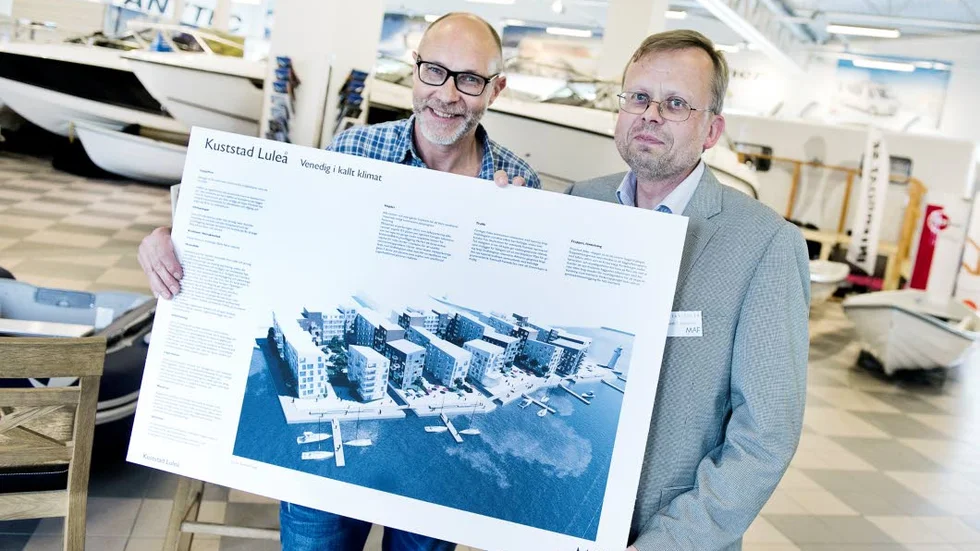 ARKITEKTERNA. Mats Jakobsson och Kenneth Söderlund från MAF har gestaltat området.