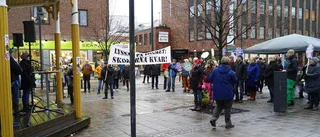 Manifestation för skolan i Luleå