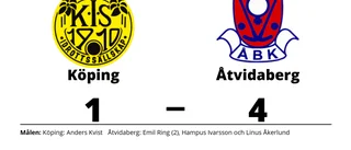 Åtvidaberg segrare borta mot Köping