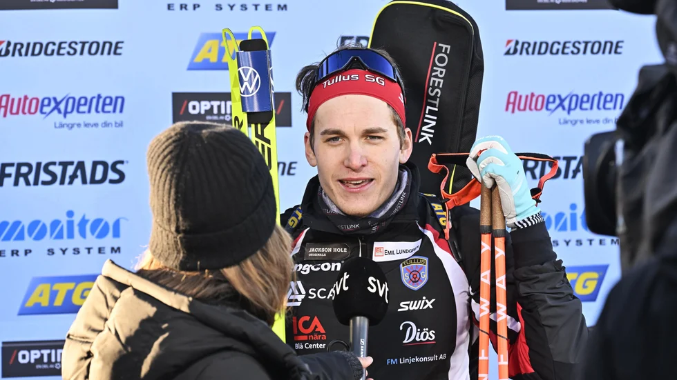Martin Ponsiluoma blev tvåa i dagens tävling i Idre.