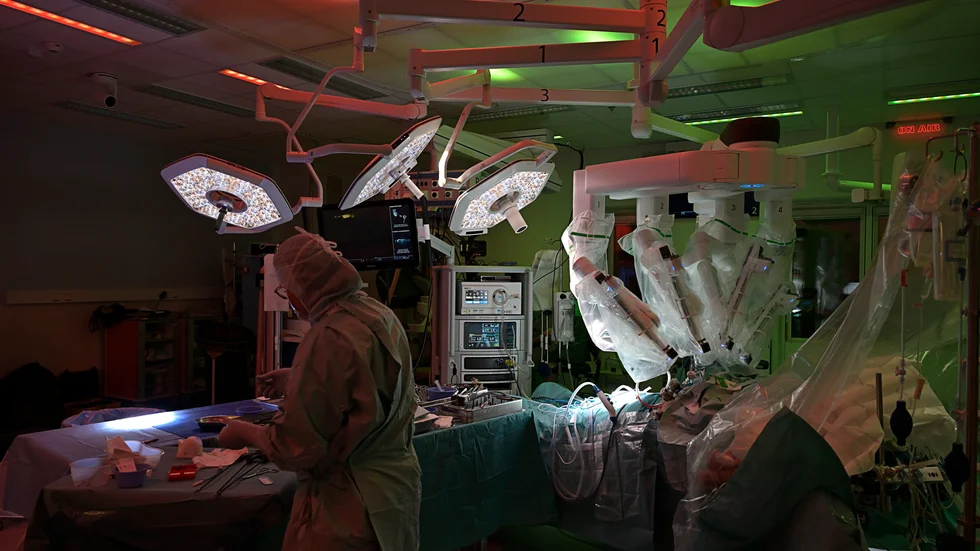 Sahlgrenska universitetssjukhuset i Göteborg använde 2020, som första sjukhus i Norden, robotstyrd titthålskirurgi vid en njurtransplantation. Arkivbild.