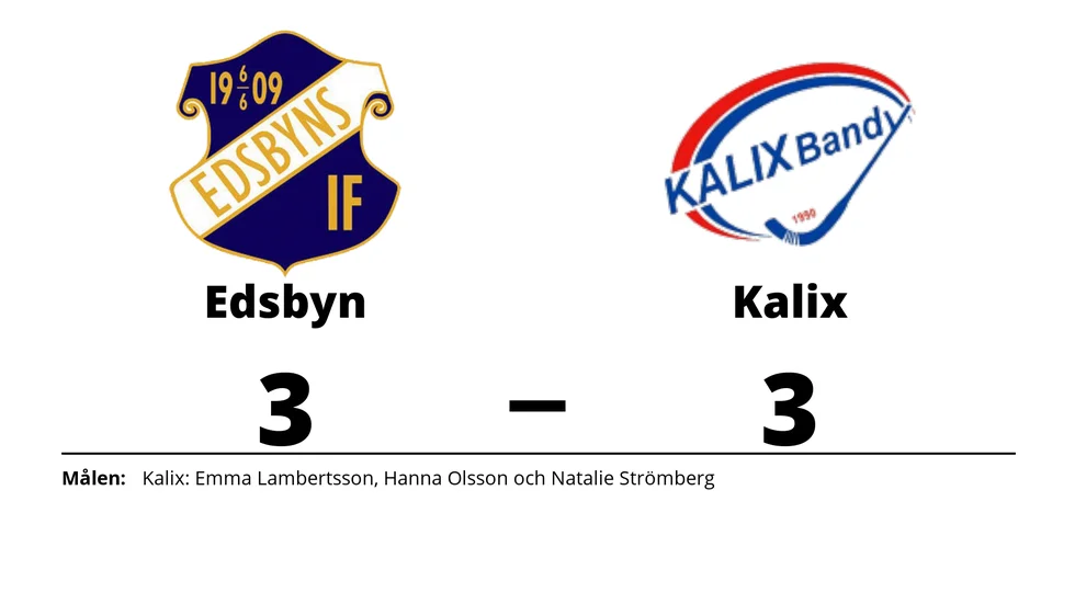 Edsbyns IF spelade lika mot Kalix BF