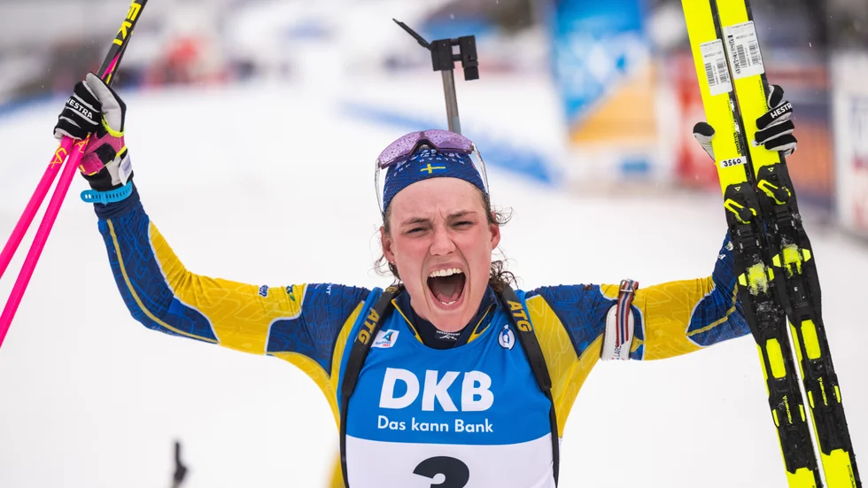 Hanna Öberg avslutade VM i Oberhof på bästa sätt.