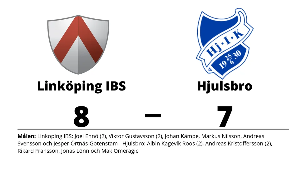 Linköpings IBS vann mot Hjulsbro IK Herr