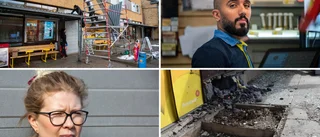 Utredningen efter sprängningen fortsätter • "Skönt att det inte var riktat mot mig" • Nu lagas plåttaket 