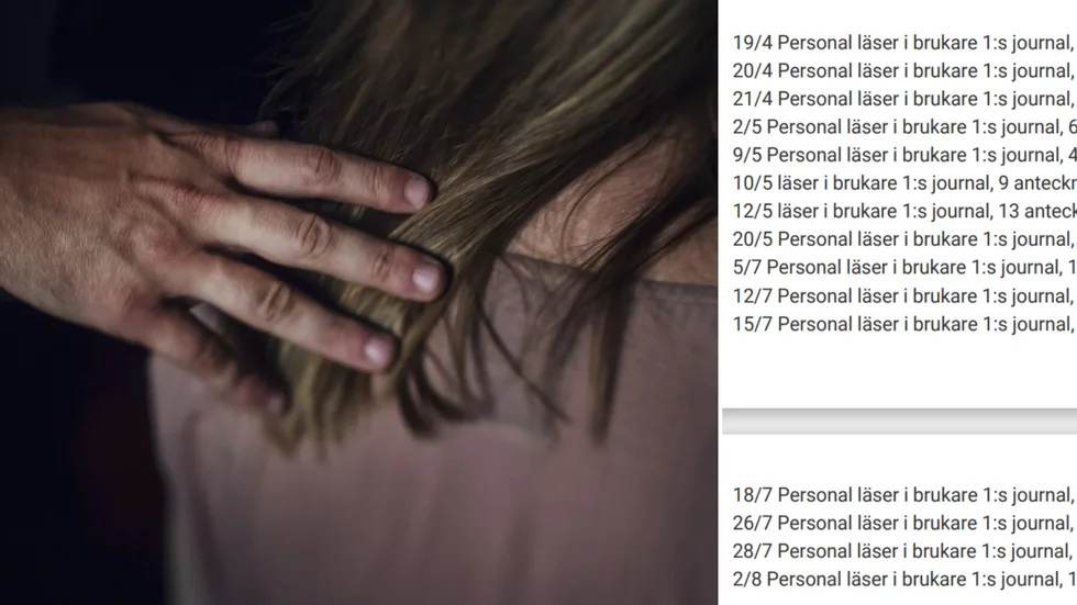 Vid 15 tillfällen under ett halvår smygläste mannen  den utsatta brukarens journaler.   