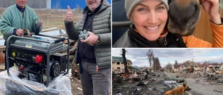 Hon fortsätter samla pengar till stallet i Butja • ”Vill att de ska ha det lika bra som här”
