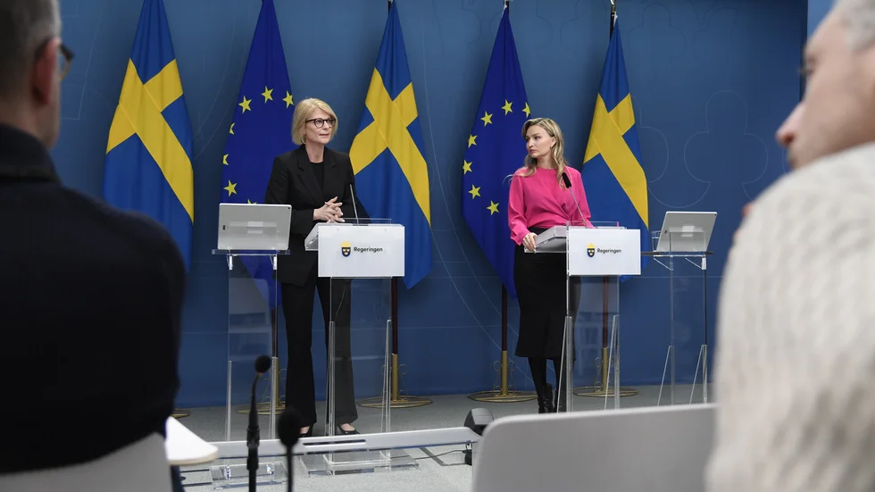 Möjligheten att skjuta upp skatten kan rädda företag på "vippen", konstaterade finansminster Elisabeth Svantesson (M) under en presskonferens som hon höll tillsammans med energi- och näringsminister Ebba Busch (KD) under torsdagen.
