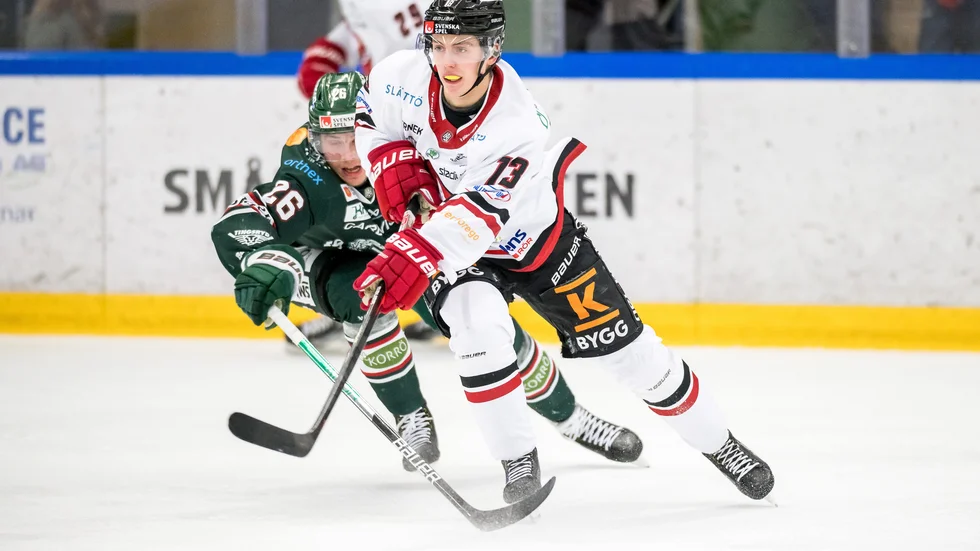 Sebastian Falk i ovant nummer – 13. Hästen-forwarden berättar varför han inte bar sin vanliga matchtröja i mötet med Tingsryd...