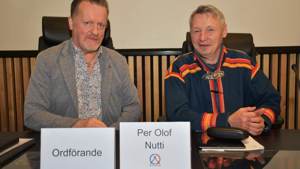 Politikerveteraner invalda i presidiet. Kenneth Stålnacke, (S), ordförande i kommunfullmäktige och Per Olof Nutti, (SL), vice ordförande. 