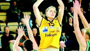 SLUTSPELAT. Katarina Andersson är inställd på att flytta från Luleå Basket. Nu återstår alternativen 08 Stockholm och Solna.Foto: EIJA DUNDER