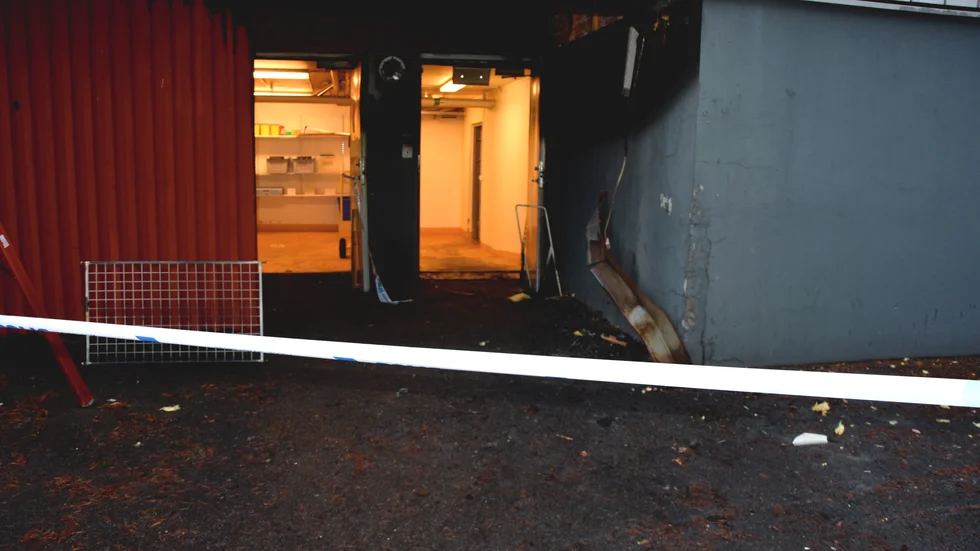 Här startade branden vid det särskilda boendet Skogsgläntan och här gick på torsdagsmorgonen ventilationen av utrymmet.