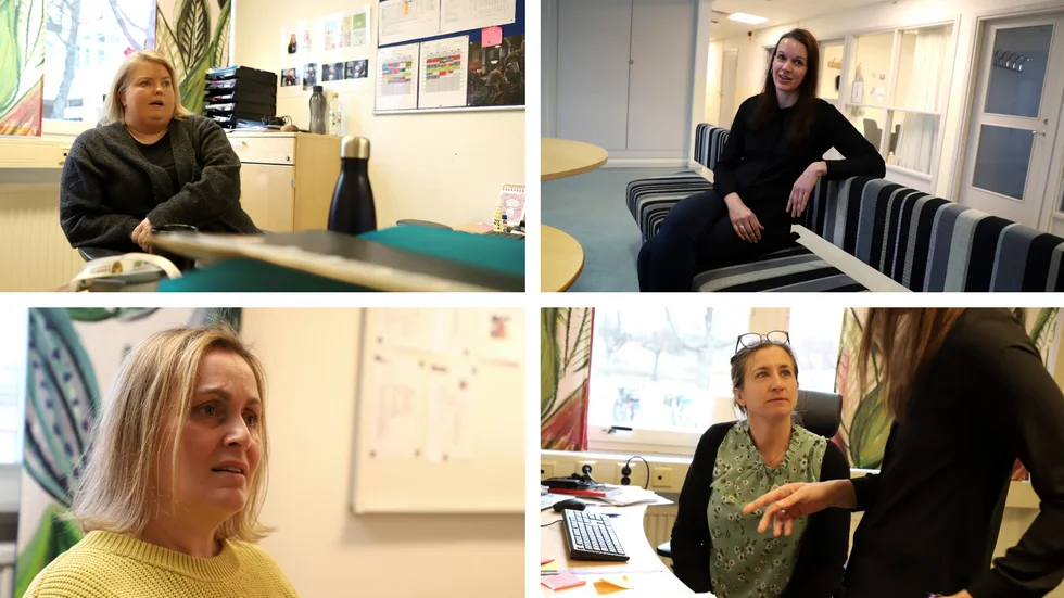 Sofia Karlsson Sjöberg, Anne Björling, Zanet Marn Rosén och Kerstin Larsson, som alla jobbar på Kungsbergsskolans gymnasium, känner en viss besvikelse över politikernas besked. "Men nu är det eleverna i fokus", säger Zanet Marn Rosén.