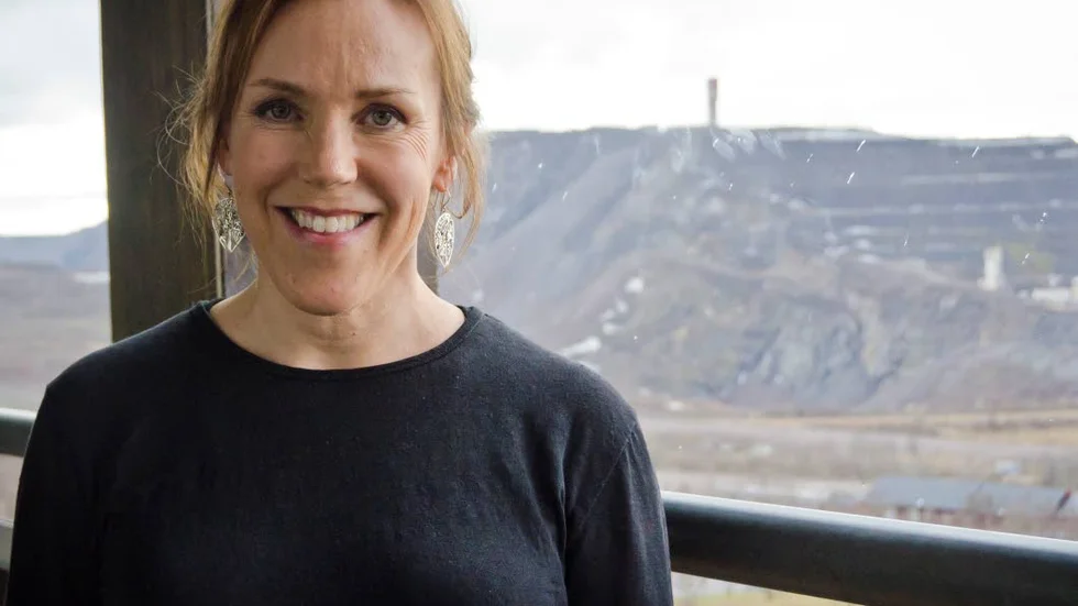 AMBASSADÖR. Åsa Larsson sa att hon är en stolt ambassadör för Kiruna bokfestival.