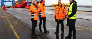 Nya linjen till Norrköping igång – här når Aila hamnen • Höga vågor en utmaning: "Värst är isbildning på däck"