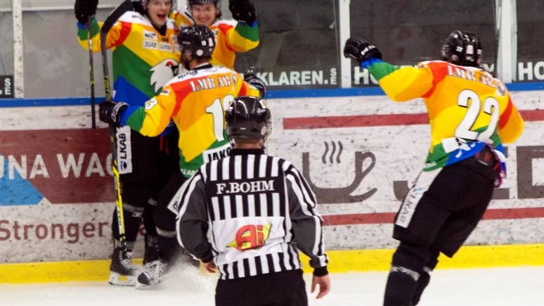 Drar längsta strået. Kiruna IF stod för en heroisk vändning mot Vännäs och avgjorde matchen i förlängning.?Foto: Jonas Andersson