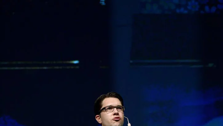 Jimmie Åkesson vid Sverigedemokraternas landsdagar 2013