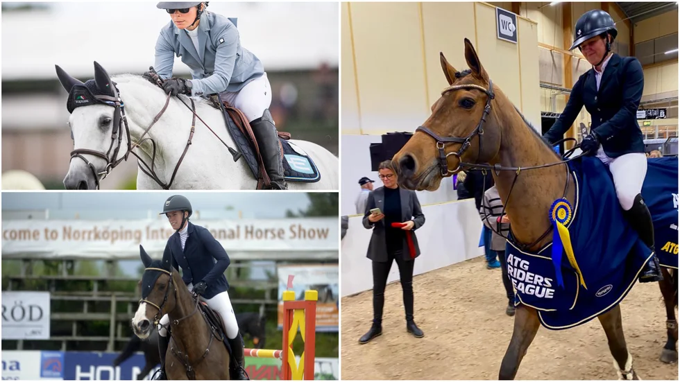 Linda Heed, Py Jägerdén och Amanda Landeblad placerade sig högt upp på resultatlistan under Jönköping Horse Show.