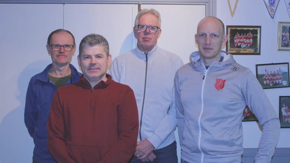 De fyra representanter som VT träffade. Från vänster ser vi Tomas Holgersson, Per Svensson, Stefan Fredriksson och Daniel Hertzog.
