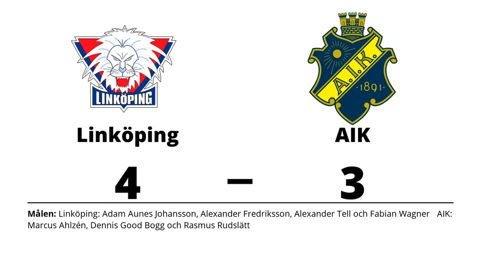 Linköping HC vann mot AIK