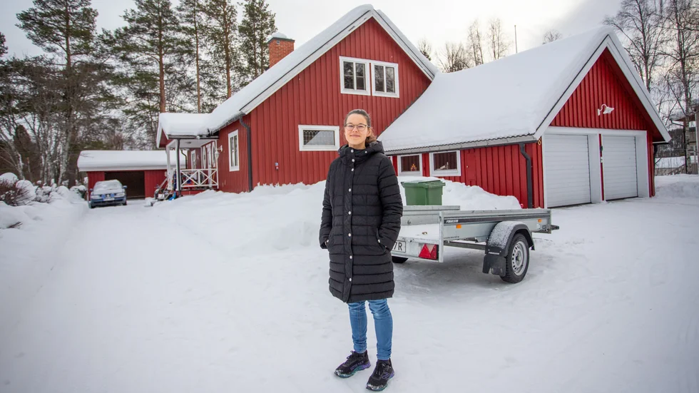 Ylva Maria Pavval är en av många i Jokkmokk som hyr ut rum under marknaden. Hotellen räcker inte till på långa vägar för alla besökare. 