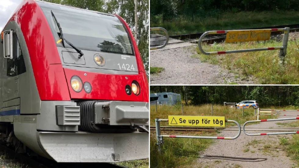 Mannen blev påkörd av Krösatåget bara några minuter efter att tåget hade lämnat Hultsfreds station. På östra sidan av gångfållan hade en ny varningsskylt satts upp, men på västra sidan satt en gammal, sliten skylt.