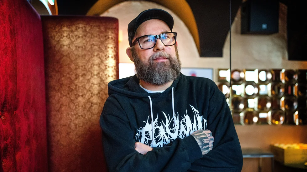 Anders Fridén och hans In Flames släpper ny musik. "Vi ville ha mer gitarrdriven produktion, med gitarr och trummor längre fram", säger han.