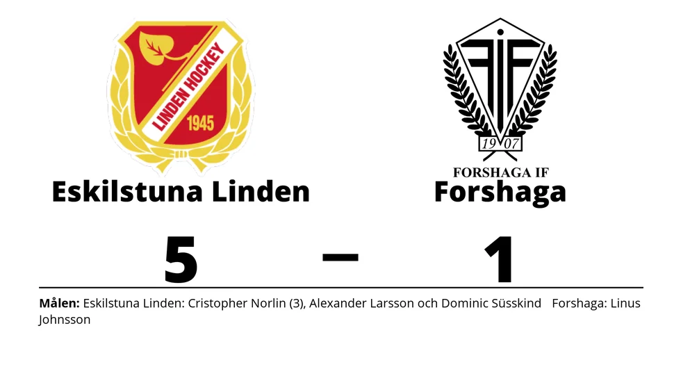 Eskilstuna Linden Hockey vann mot Forshaga IF