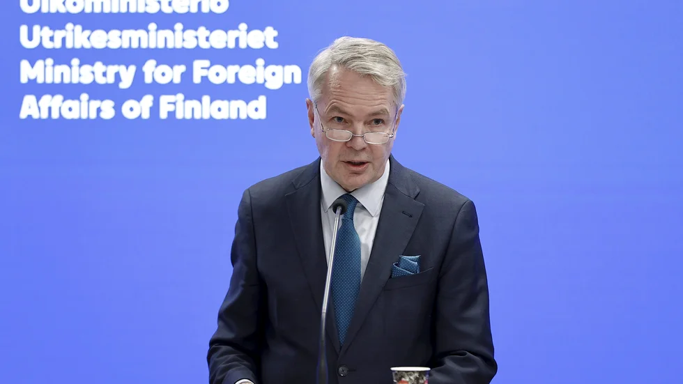 Pekka Haavisto på måndagen.