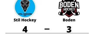Stil Hockey slog Boden med uddamålet