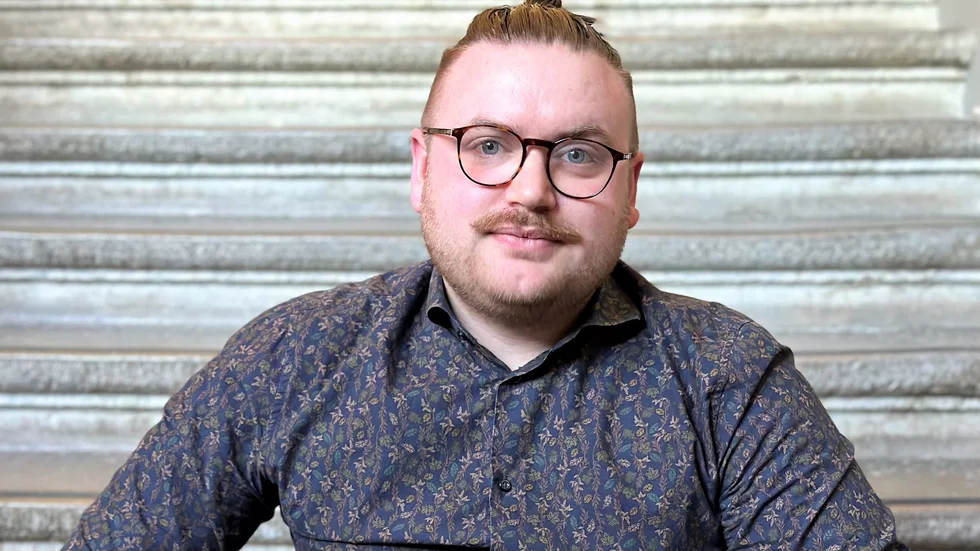 Simon Karlsson (MP), ny ordförande för Miljöpartiet i Linköping. 