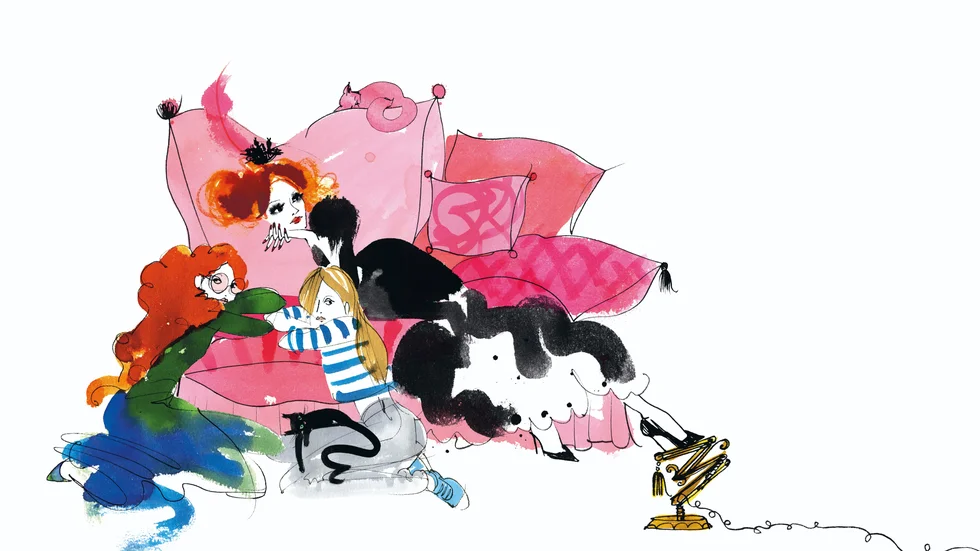I ”Moln över Paris” har en hemsk värmebölja dragit in över staden. Lovisa Burfitts illustrationer av Isabella, Isis och Mademoiselle Oiseau fångar hettan och Paris-känslan.